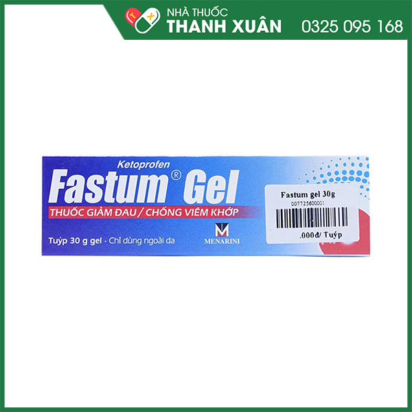 Fastum Gel 2,5%  giảm đau, kháng viêm xương khớp